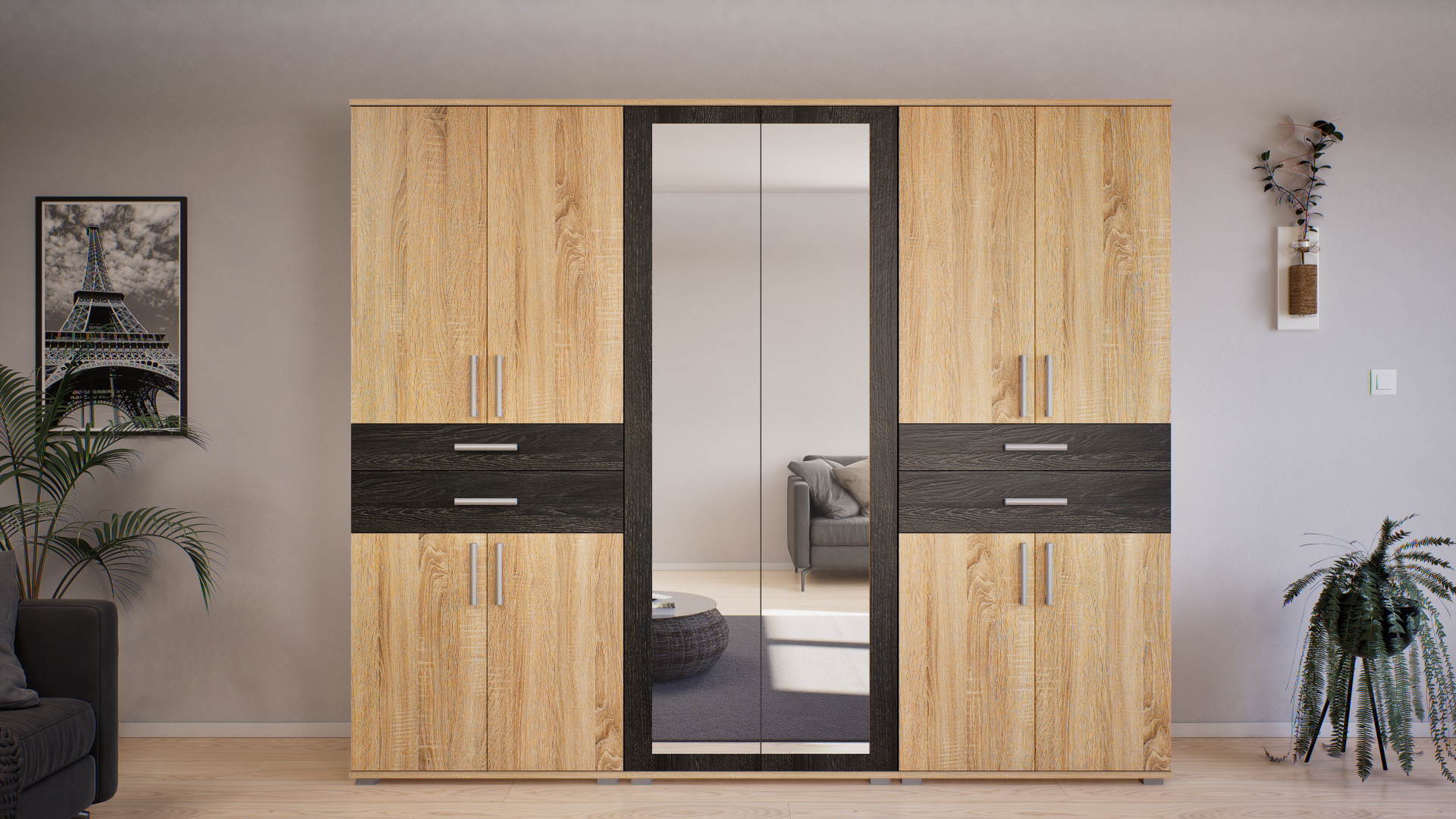 Corpus GIB Salon 10. 240 cm Sonoma-Canterbury